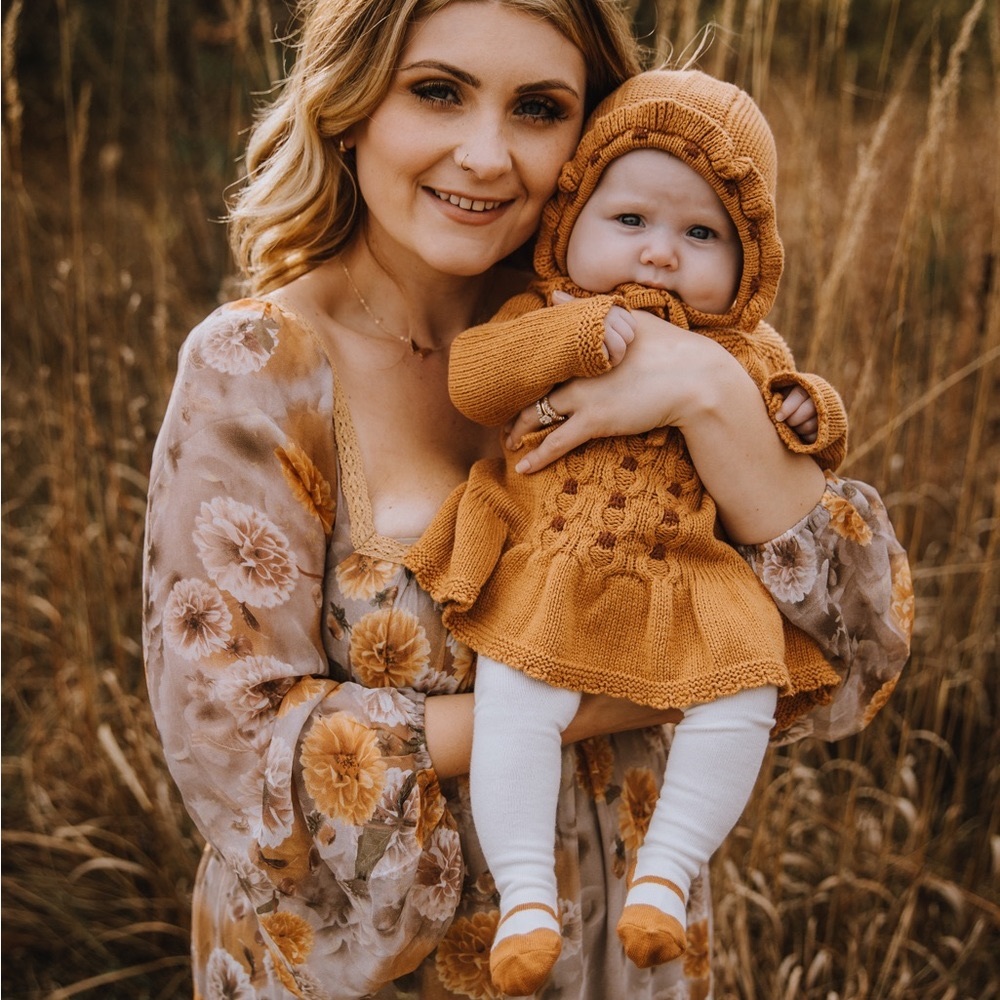 Cynthia Rowley dress and bonnet thanksgiving